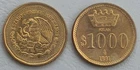 Mexico 1000 Pesos 1991 Proof Pattern Coin KM# Pn249 Uncirculated