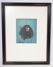 Original Klaus Böttger E.A. Radierung XI/XX Kopf mit Schleier signiert gerahmt