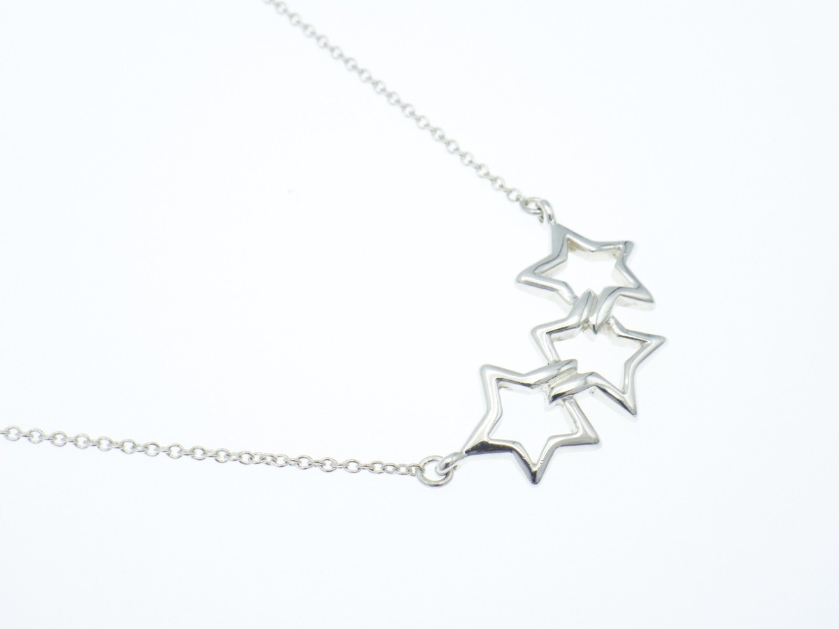 Tiffany & Co. Triple Star Silver 925 Pendant Necklace | eBay