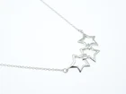 Tiffany & Co. Triple Star Silver 925 Pendant Necklace