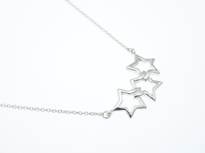 Tiffany & Co. Triple Star Silver 925 Pendant Necklace | eBay