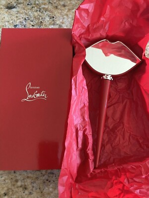 Christian Louboutin CLB Hand Held Two-Sided Red Lip Lips Christian Louboutin CLB Hand Held Two-Sided Red Lip Lips