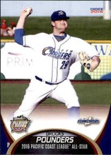 2016 Pacific Coast League All-Stars Choice #25 Brooks Pounders Temecula CA Card