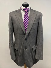 M  S SUIT JACKET/BLAZER PURE NEW WOOL IN GREY 40L VGC 0190 