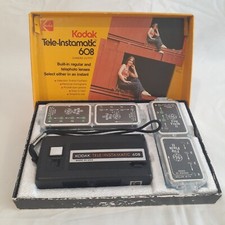 Kodak Tele-Instamatic608 Camera Outfit A608R Point  Shoot Vintage Collector