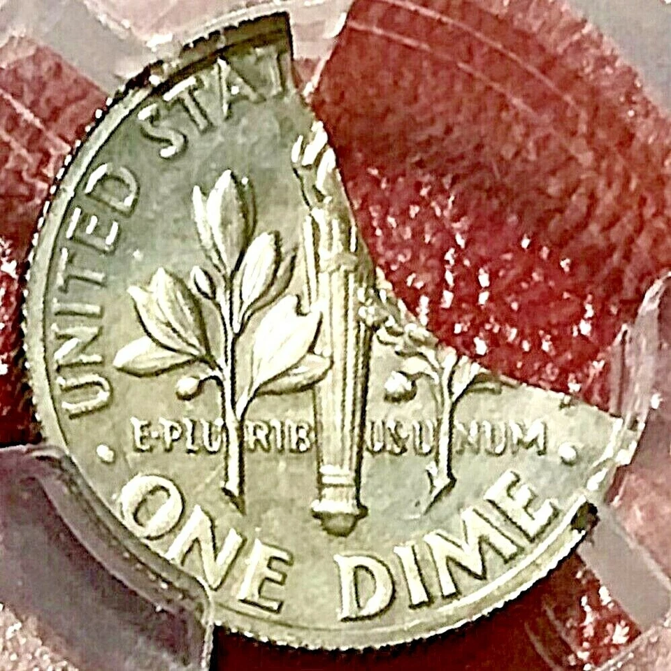 PROOF! ROOSEVELT DIME PCGS PR-66 38% CLIP MINT ERROR - Image 2 of 3