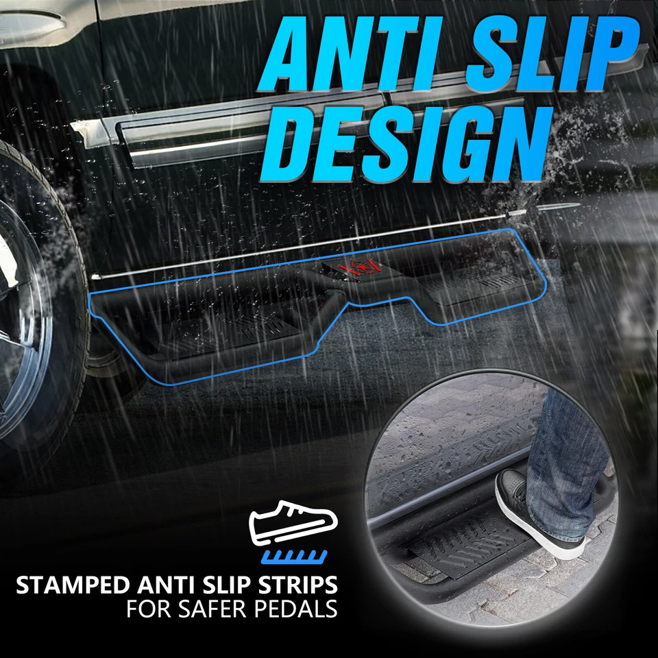 Running Boards 6'' For 2001-2006 Silverado&Sierra 2500 3500 HD Extended Cab Foto 3 de 4