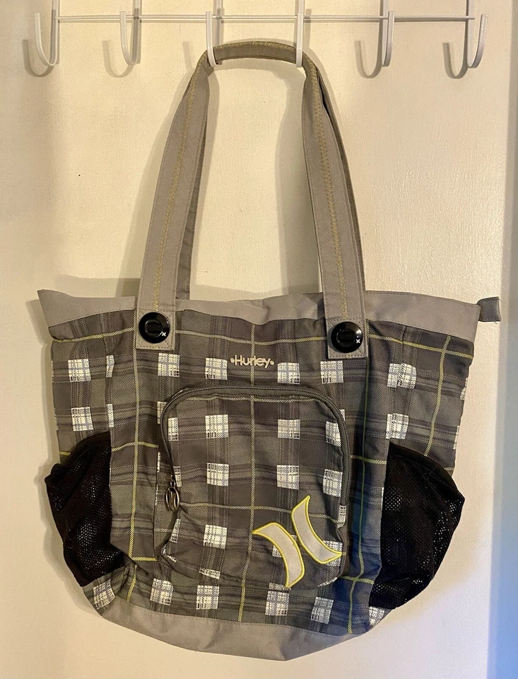 Bolso de Playa Hurley Signature Multi Bolsillo F4580 Gris/Amarillo/Blanco Unisex Foto 2 de 4