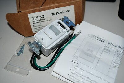 Diversa WOSSDU1-P-VW1CC 120-277V  Wall Switch Occupancy Detector W2C #A
