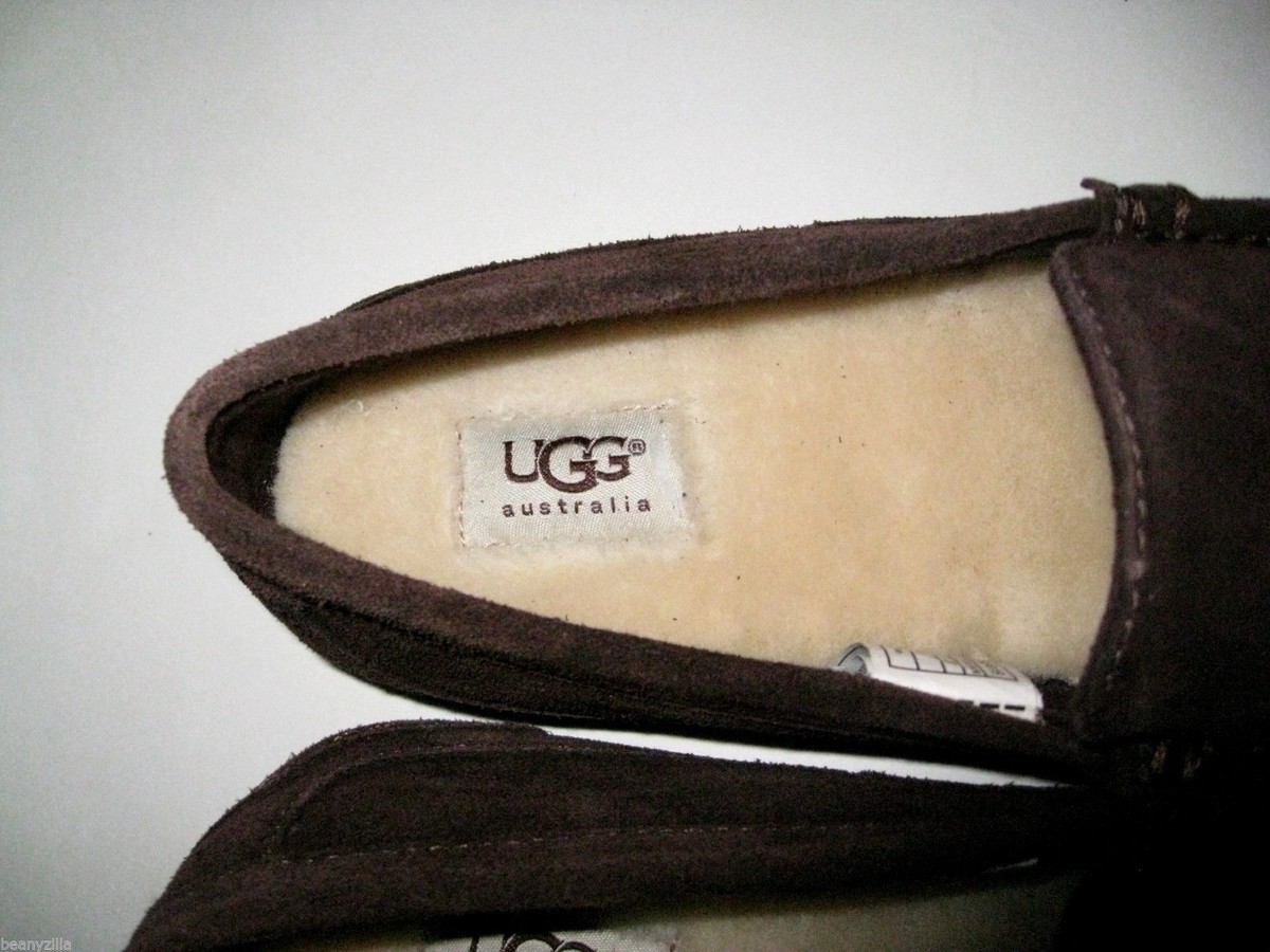 UGG NWOB! Australia Alder Black Suede Moccasins Slippers Shoes Size 9 UGG Australia Alder Slip-On Loafer Black | Mercari main image 4