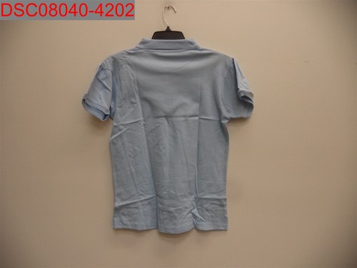 Galaxy by Harvic Girls Light Blue Short Sleeve Uniform Polo Shirt 16 78693500300 - Picture 2 of 9