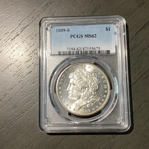 1889-S Silver Morgan Dollar MS62