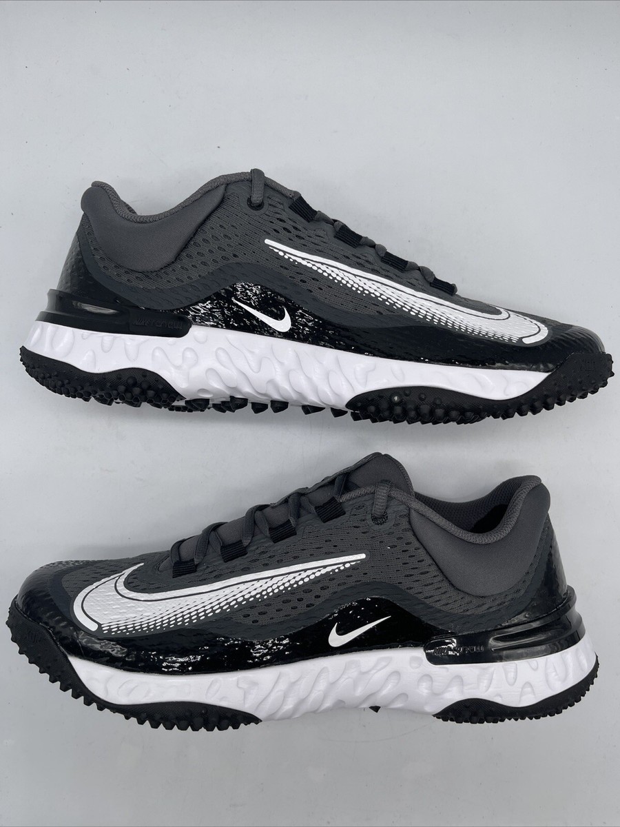 Nike Alpha Huarache Elite 4 TF Black White 2022 DJ6523-011 Men's