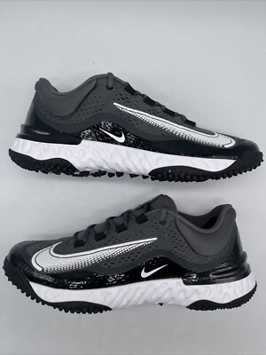 Nike Alpha Huarache Elite 4 TF Black White 2022 DJ6523-011 Men's