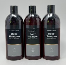 3 NEW BATH  BODY WORKS DAILY SHAMPOO HAIR 16OZ LAVENDER SAGE ALOE VITAMIN E