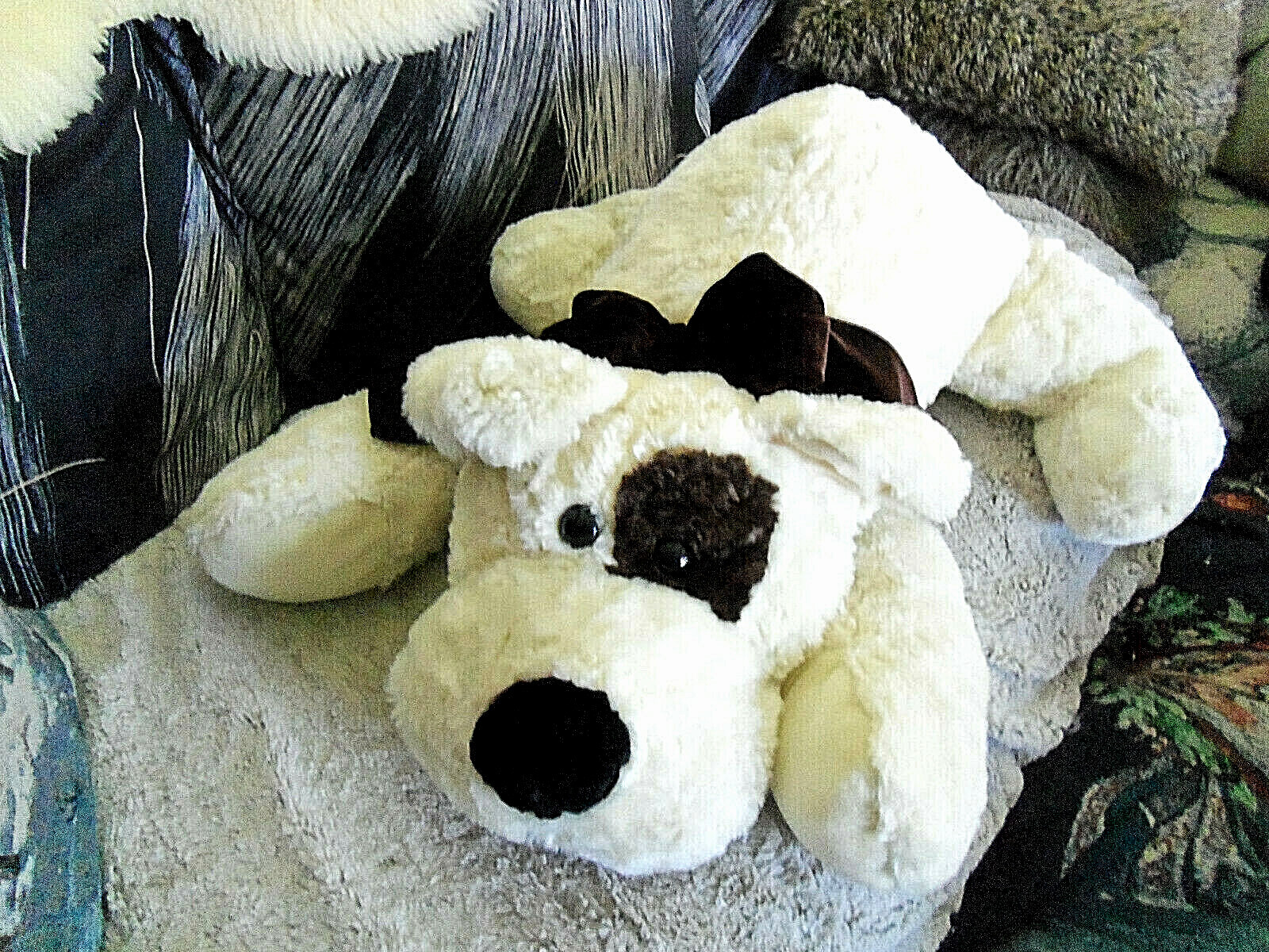 Giant White Soft Plush Stuffed Dog 32 Ebay Giant White Soft Plush Stuffed Dog 32 Ebay