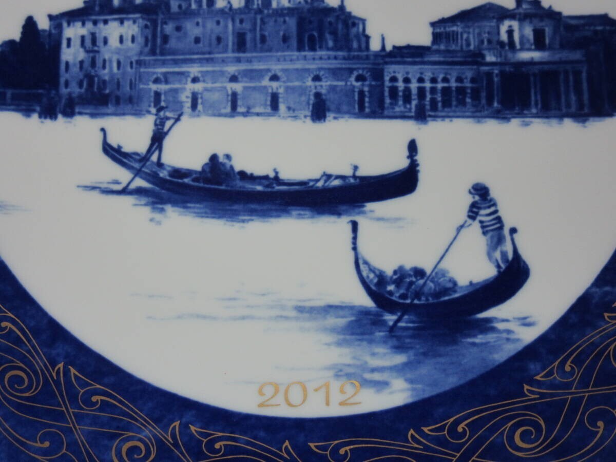 Meissen 2012 Year Plate Venedig und seine Lagunen Diameter