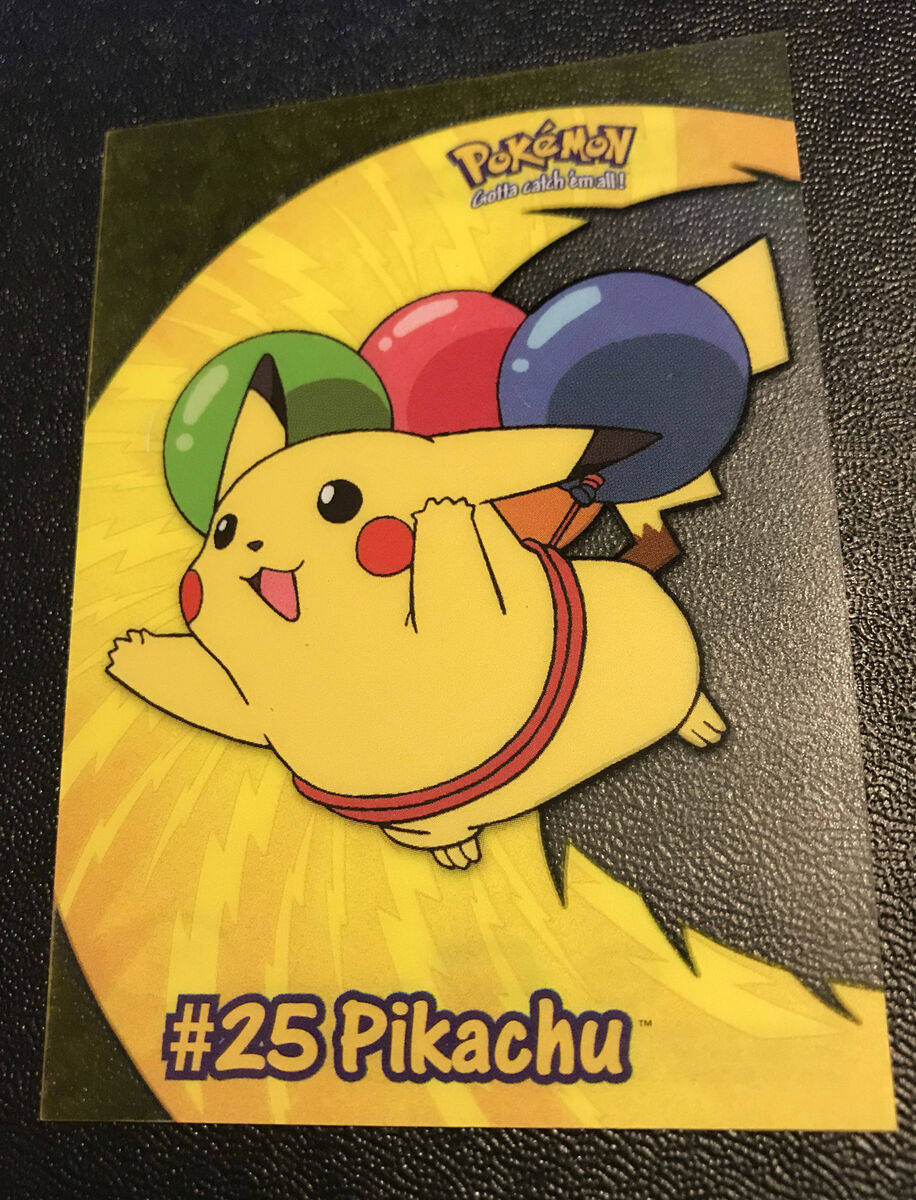 25 Flying Pikachu PC1 M/NM Transparent Clear Vintage Blue 25 Flying Pikachu PC1 M/NM Transparent Clear Vintage Blue