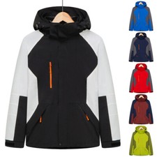 Hommes Extérieur Hiver Manteau Imperméable Polaire Doublé Veste Capuche Amovible