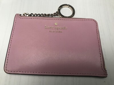 Kate Spade NY Lavendar Leather Small Zip Multi Card Holder
