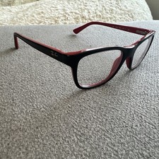 Ray-Ban RB1536 3573 Youth Eyeglasses Frame ONLY Black Red Flex 46-16-125 Used