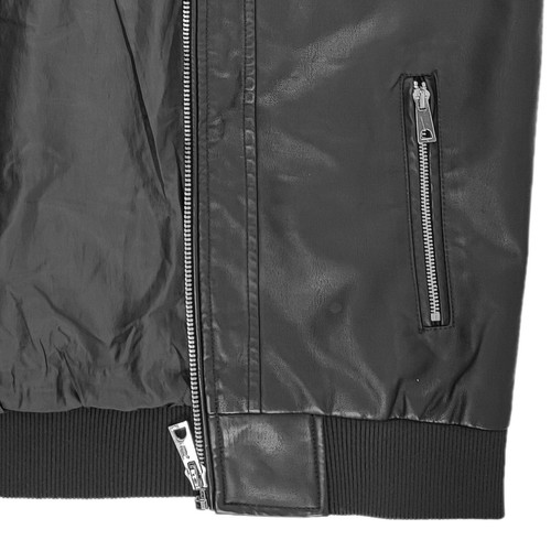 Giacca Moto Uomo Giubbotto Leggero Eco Pelle Giubbino Slim Fit Casual VEQUE - Afbeelding 17 van 40