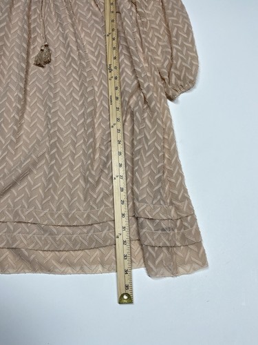Anthropologie One September Anwen Peasant Dress Small Boho Chic Puff Sleeves - Picture 3 of 12