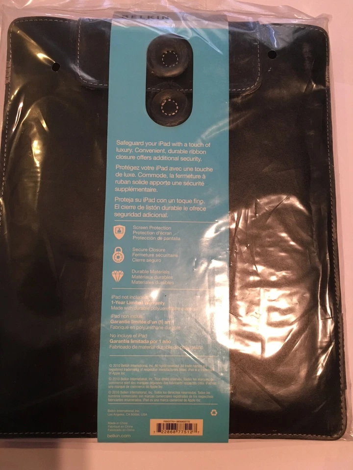 iPad Envelope Case Leather-look Black by Belkin Original Brand New & Sealed pack - Image 2 of 2
