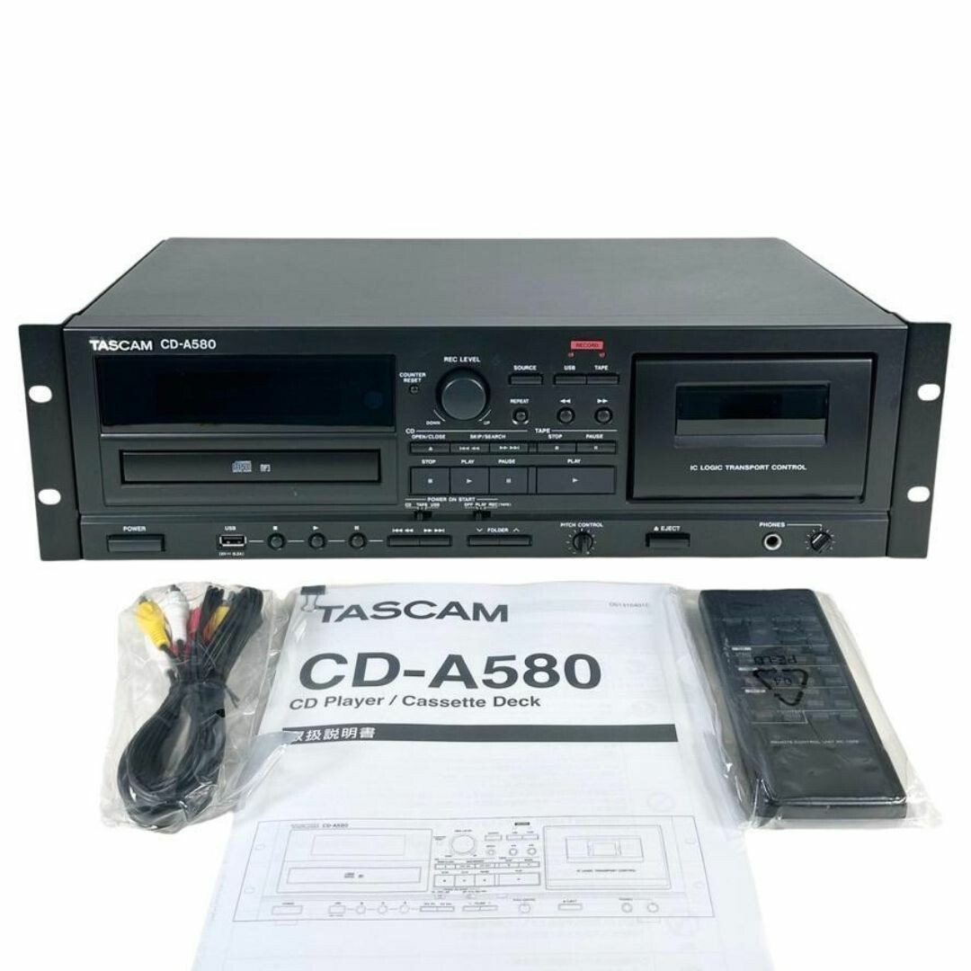 TASCAM CD-A580 Cassette Recorder/CD Player/USB Flash Drive Player