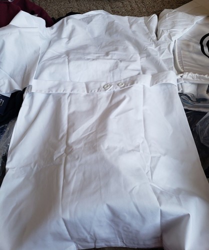 META Lab Coat 40 in Unisex 6116 Medium White COLOR 011 --FAST SHIP - Picture 2 of 5