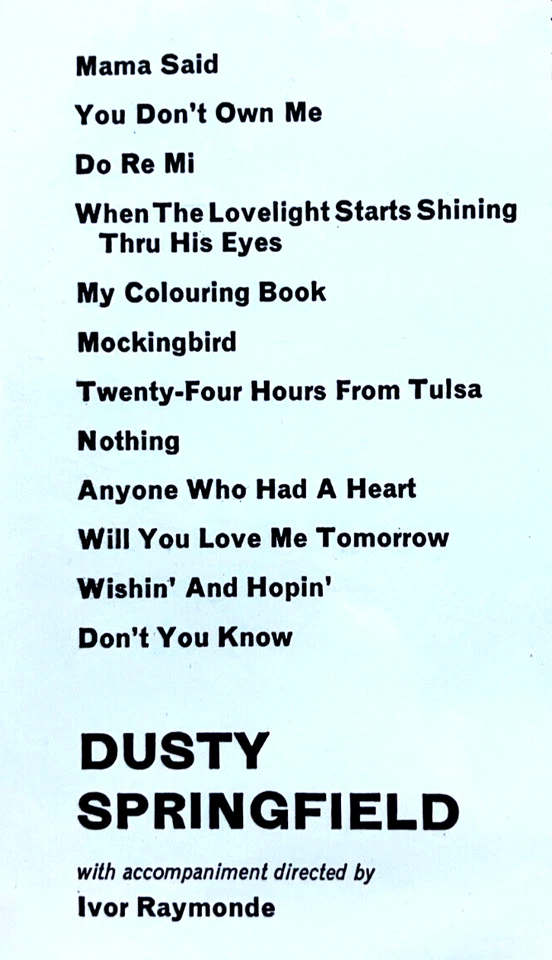 A Girl Called Dusty Springfield LP UK Simply Vinyl 180g Audiophile MONO SEALED - Image 4 of 4