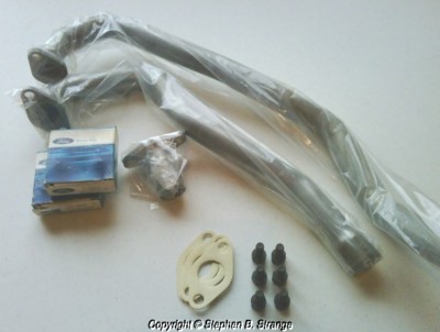 NOS Boss 429 Mustang Concours heat tube set w/ KKX clamps gaskets bronze brazed!
