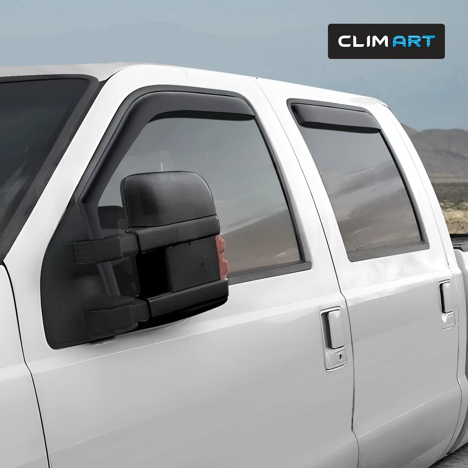 Protectores de lluvia viseras de ventilación para Ford F-250 SuperCrew 1999-2016 Foto 3 de 4