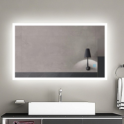 LED Illuminated Bathroom Mirror with Lights Demister Touch Sensor Wall Mounted - Picture 28 of 49