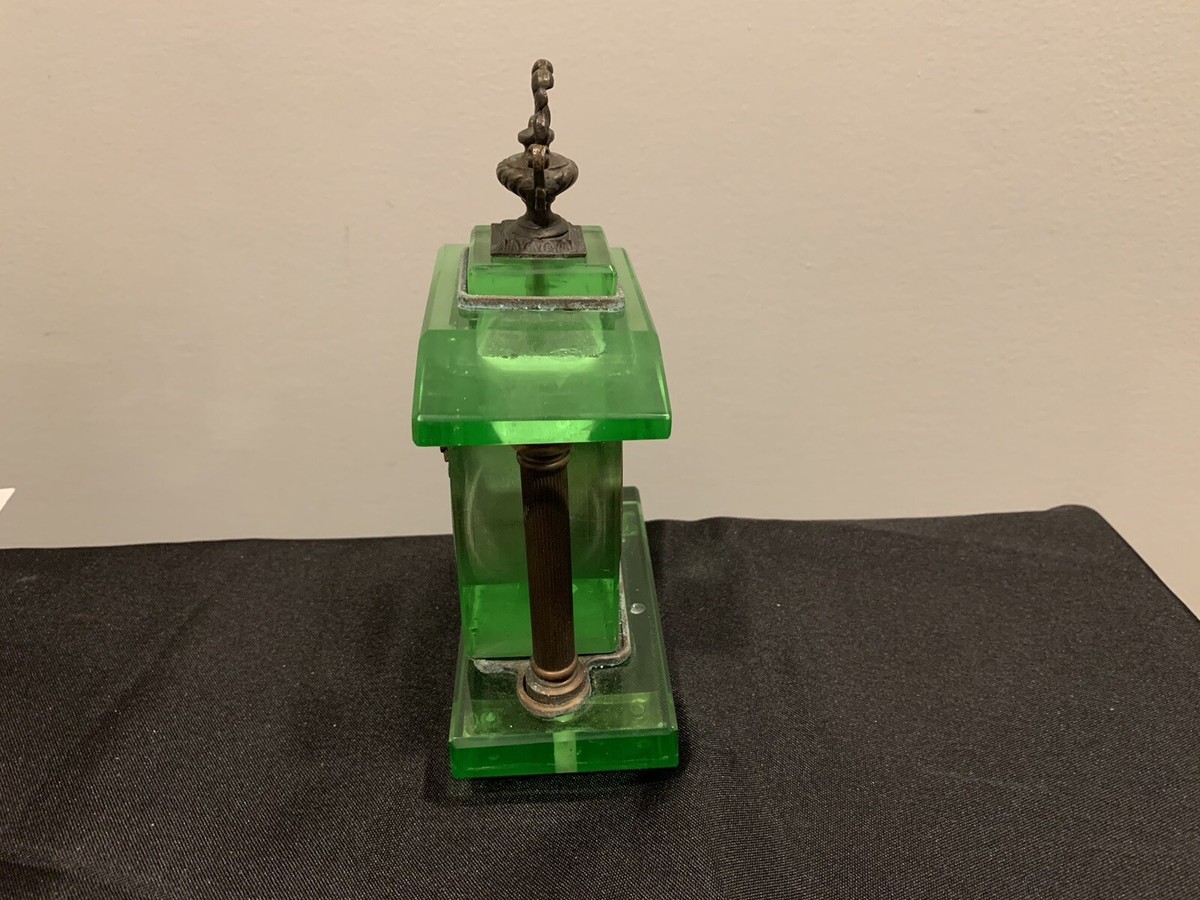 Seiko Antique Green Glass Japanese Clock Working !! | eBay