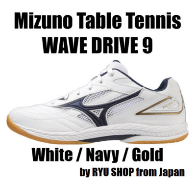 Mizuno Table Tennis Shoes WAVE DRIVE 9 81GA220514 White / Navy