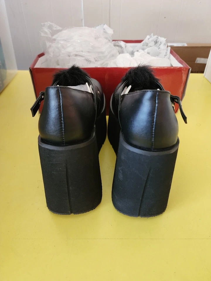 Zapatos Mary Jane Demonia para mujer Kera 11 Criss plataforma cuña talla 8 Foto 3 de 4