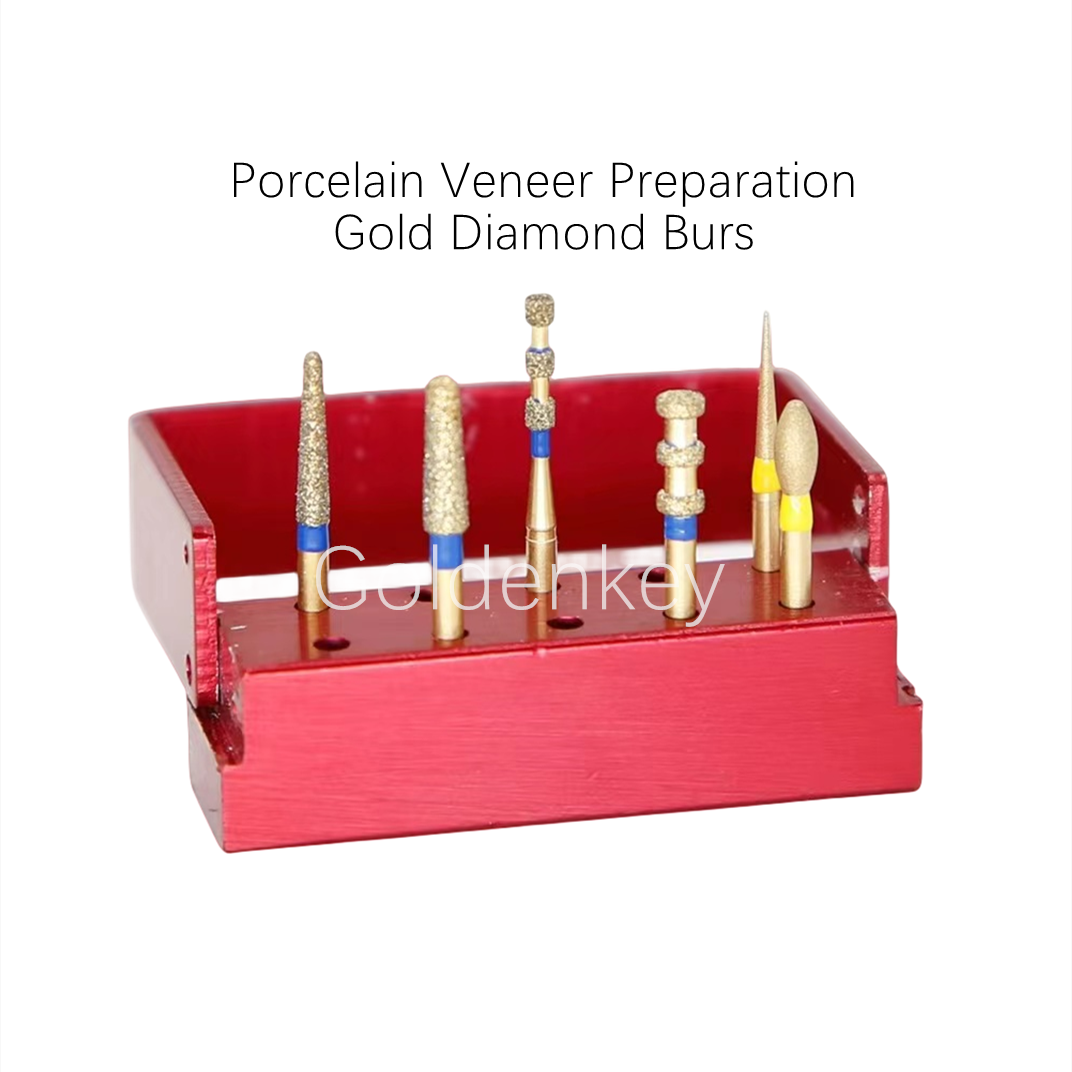 Dental Diamond Burs Drills Teeth Cavity Preparation Polishing Burs Kit