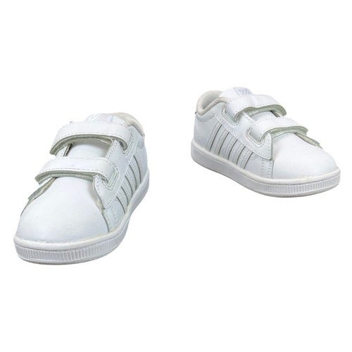 K-Swiss Infants White Strapped Sneakers Size 8 - Picture 2 of 9