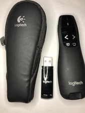 Logitech R400 Remote Wireless Presenter Laser Pointer with Zippered Case