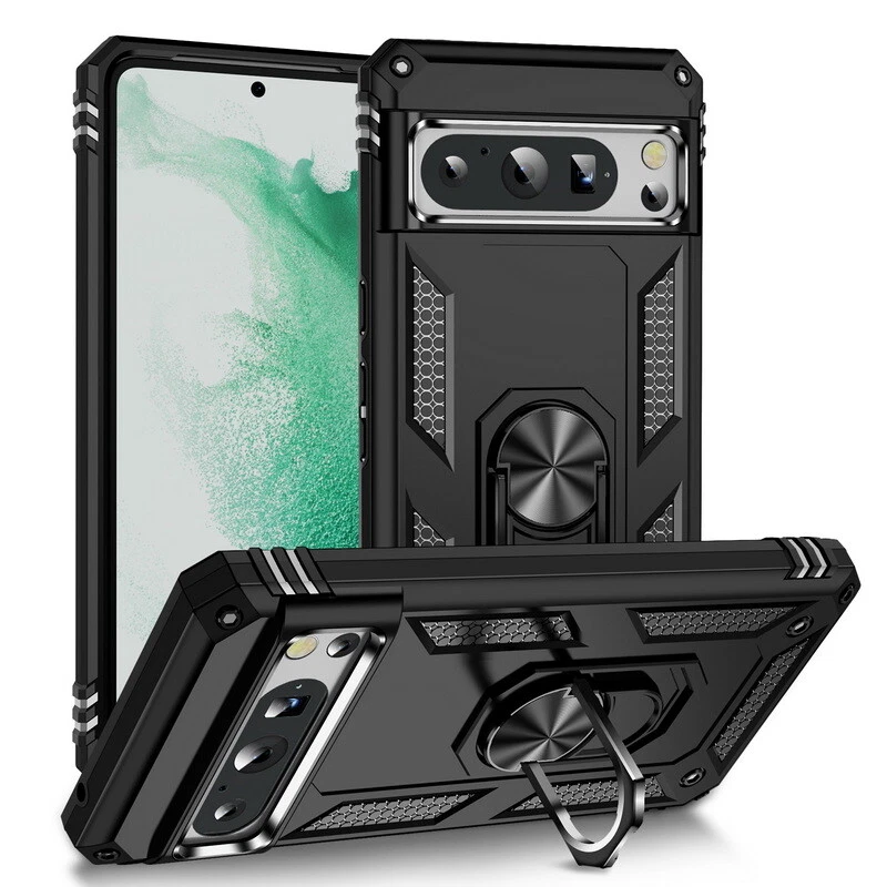 Case For Google Pixel 9 Pro XL 9 8 7 6 Pro 7A Shockproof Ring Holder Phone Cover