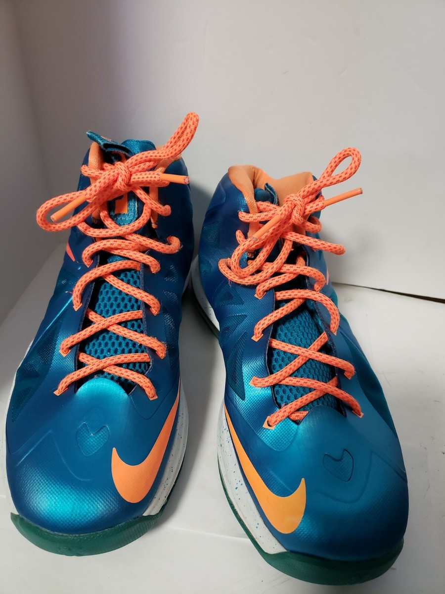 lebron 10 blue and orange