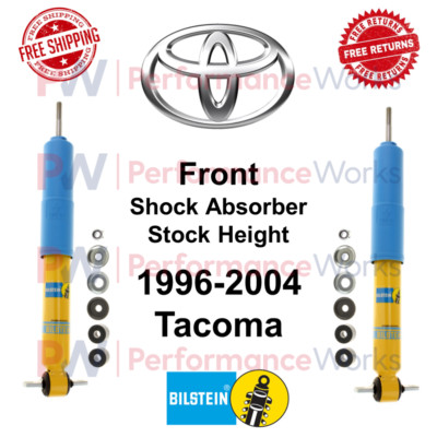 Bilstein B6 4600 Shocks Pair Stock Height Front Lift For 96-04 Toyota Tacoma RWD