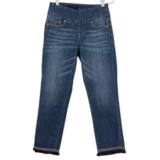 JAG JEANS Women's Jeans Size 2 Pull on High Rise Straight Ankle Stretch Blue