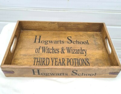 Retro Collections Hogwarts Schule Holz Aufbewahrungstablett groß