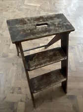 Antique Wooden Library Chair /