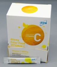 Atomy Color Food Vitamin C 500 mg. 90 packets x 2 g. New