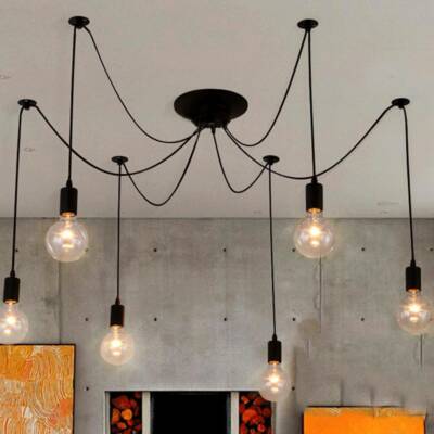 Vintage Leuchte Retro Deckenlampe Pendelleuchte Kronleuchter Loft