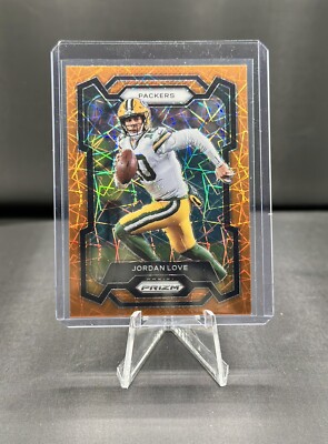 2023 Panini Prizm Football Jordan Love Orange Laser Prizm Green Bay Packers #110