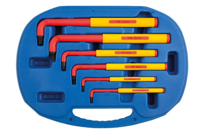 METRIC ELECTRICAL VDE HEX ALLEN KEY SET EXTRA LONG 1000v PROTECTION